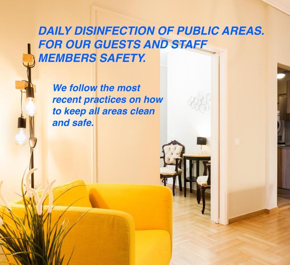 Safe Quiet Rooms In Apartment Close To Metro Station And Walk Acropolis Athena Bagian luar foto